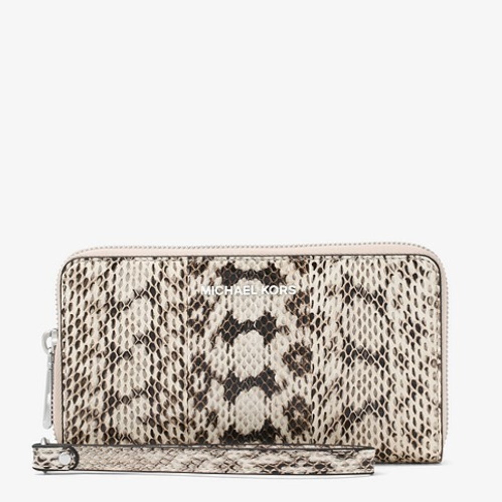 Michael Kors Genuine Snake Skin Wristlet